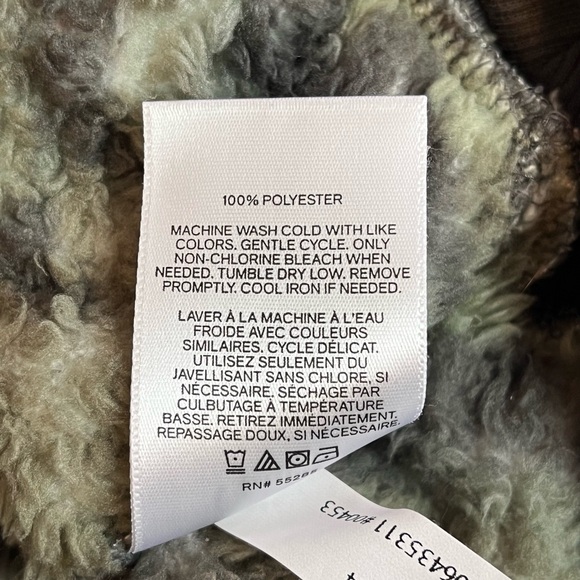 Express One Eleven Camo Fleece Sweatshirt Size XS Extra Small - Picture 5 of 5